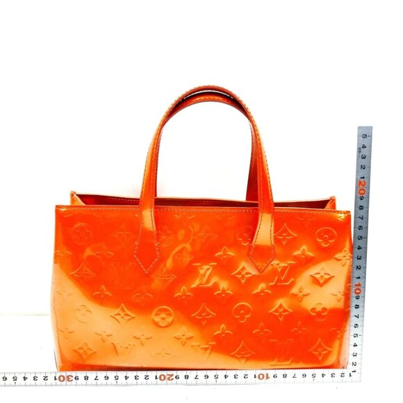 Louis Vuitton LV Hand Bag Wilshire PM Red Vernis 600-052225 - Picture 2 of 14